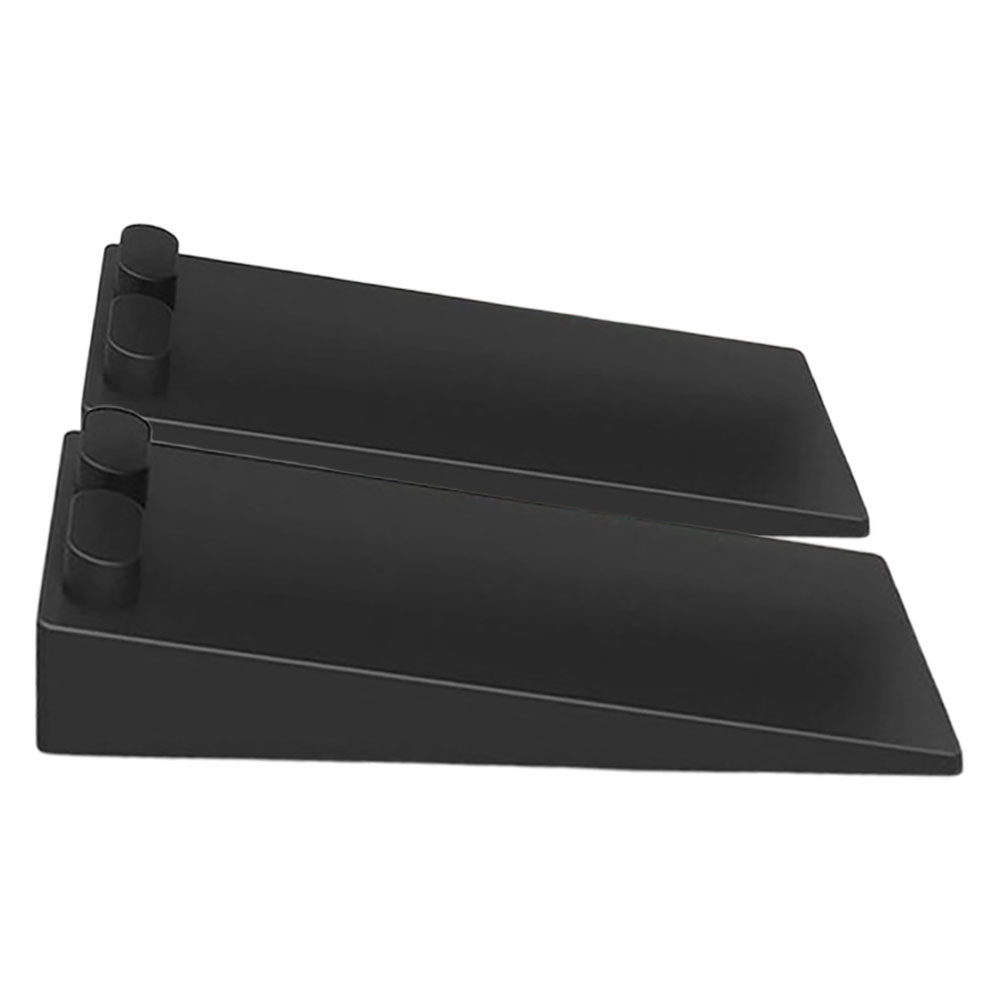 Door Stopper Heavy - 2 szt. Czarne silikonowe kliny do