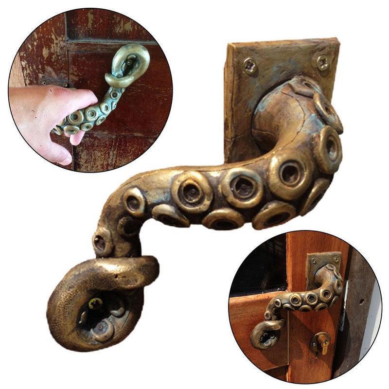 Furniture Joint Hardware - Vintage ośmiornica klamka drzwi w zwierzęcym