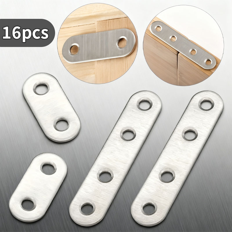 Furniture Hardware Connectors - 16 szt. Kątowników, Płaskie Złączki, Złączki
