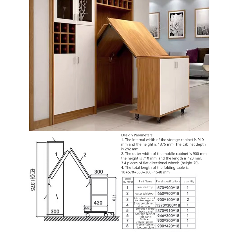 Składany stolik z mechanizmem  – Furniture Hardware Types recenzja i cena